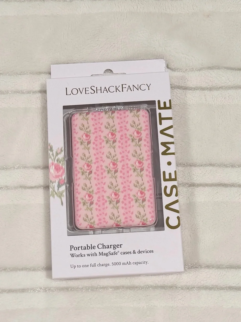 LoveShackFancy Pink Floral Phone Sleeve